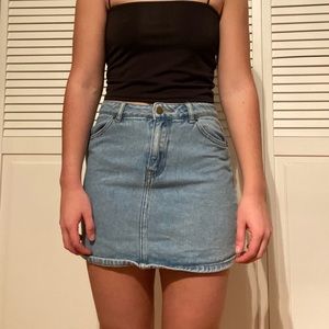 Light Wash Jean Skirt